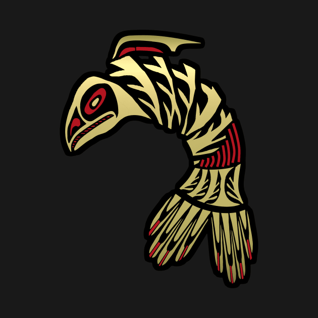Black and Gold Salmon Icon by PatricianneK