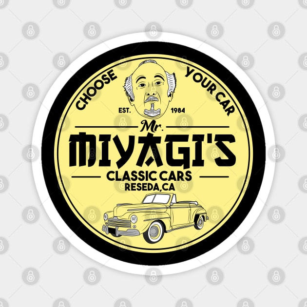 Mr Miyagi classic cars Magnet by carloj1956