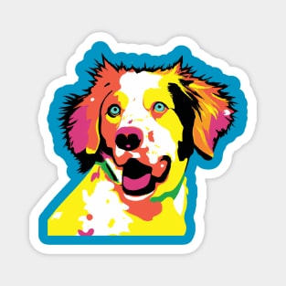 Brittany Pop Art - Dog Lover Gifts Magnet