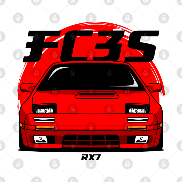 Red FC RX 7 by GoldenTuners