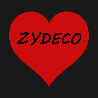 Zydeco Lover's Classic Retro Heart T-Shirt