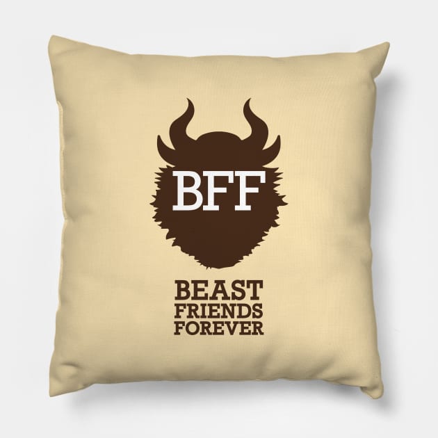 Beast Friends Forever Pillow by Heyday Threads