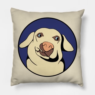 Concerned Dog - Funny Animal Design Pillow