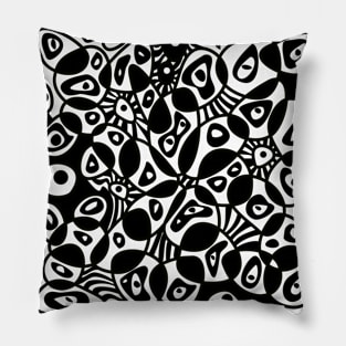 Mazipoodles Cells Similar Differ Black White Pillow