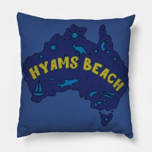 AUSSIE MAP HYAMS BEACH Pillow