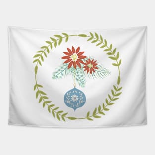 Retro Floral Ornament Tapestry