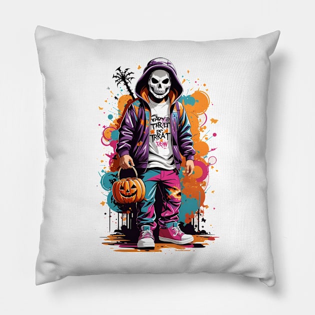 Skull Style Pillow by Omerico