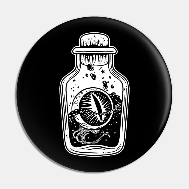 Eyeball in a Jar Pin by OccultOmaStore