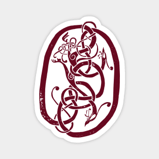 Viking Runestone Burgundy | Hillersjö Stone, Sweden Magnet