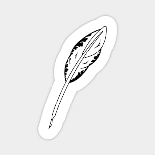 Feather symbol - Masonic symbol of Assistant Secretary for Blue Lodge Freemasonry Magnet