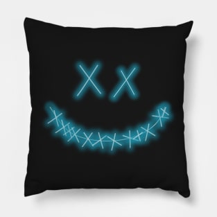 blue purge mask Pillow