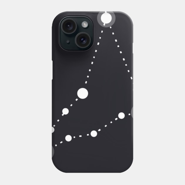 Capricorn Zodiac Constellation Sign Phone Case by writewin