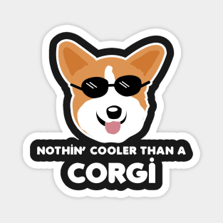 Pembroke Welsh Corgis Pattern - Cool Like a Corgi Funny Dog Gifts Magnet