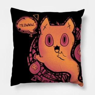 Ghost Cat - Meowww Pillow