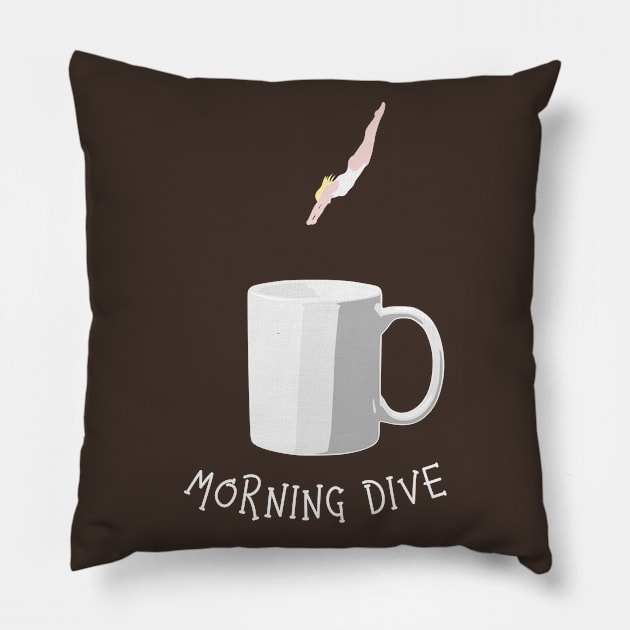 Morning dive Pillow by jintetsu