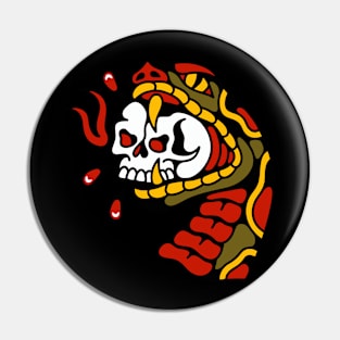 Snake skull Pin