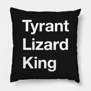 Tyrant Lizard King in White Pillow