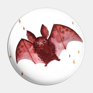 Cute red bat Pin