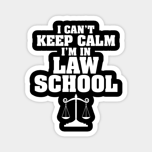 I can't keep calm I'm in law school Magnet by captainmood