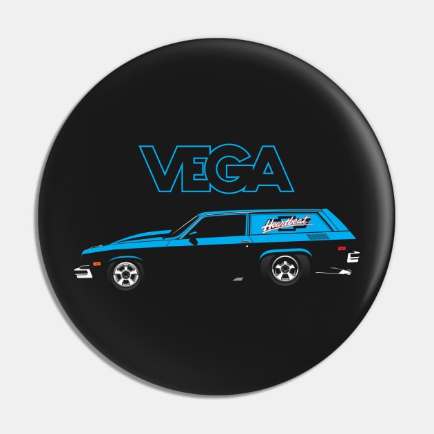 Blue Vega Pro Stock Panel Delivery Pin by BriteDesign