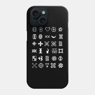 Africa Sankofa Adinkra Symbol Collection Part 1 Phone Case