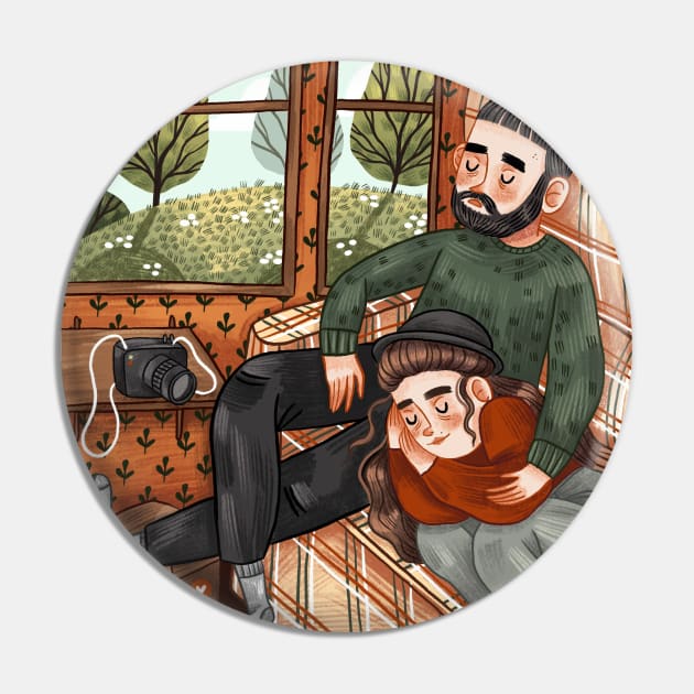 Traveling Companion Pin by Iz Ptica