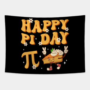 Groovy Happy Pi Day Mathematics Math Teacher Pi Day 3.14 Tapestry