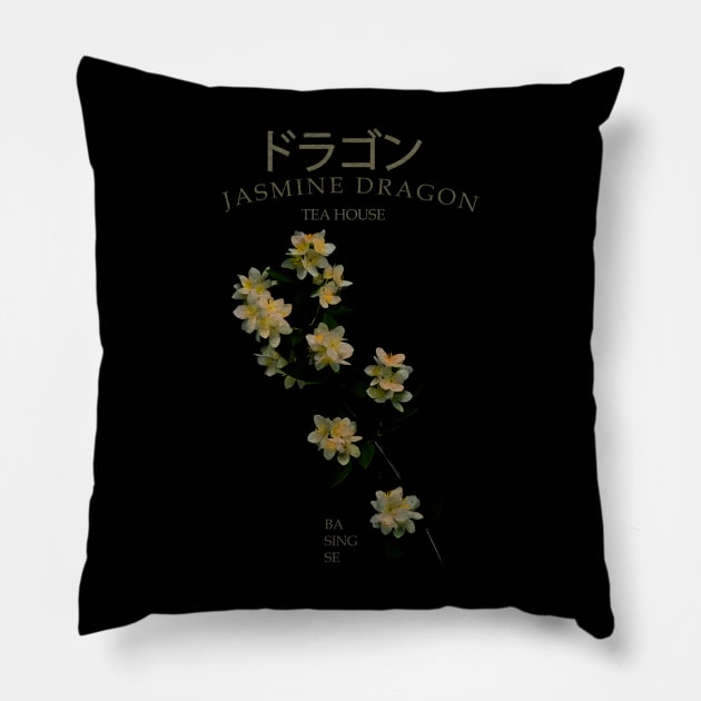 Jasmine Dragon Tea House Classic Pillow by Jazz In The Gardens