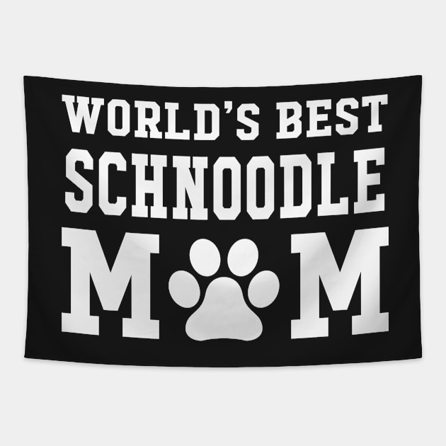 World’s Best Schnoodle Mom Tapestry by xaviertodd