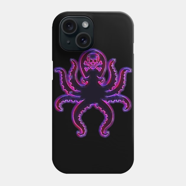 Purple Electric Octopus of Death Phone Case by Muzehack