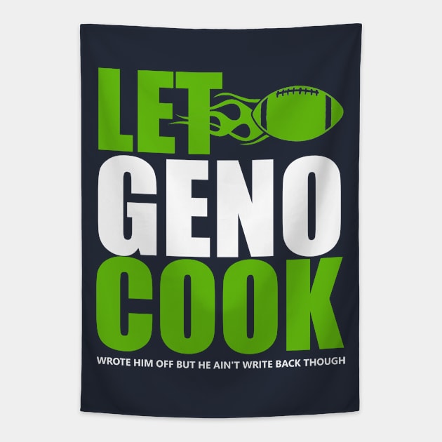 Let Geno Cook Tapestry by Bigfinz