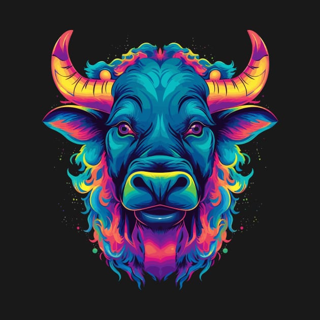 Water Buffalo Smiling by JH Mart