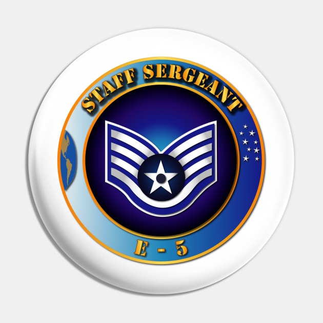 USAF - Staff Sergeant (E5) - Coin Pin by twix123844