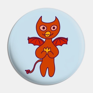 Orange Devil Pin