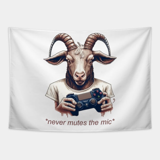 One Who Doesn't Mute Their Mic Tapestry by Aaron Ochs