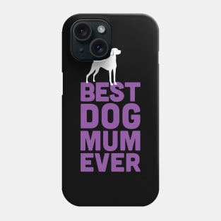 Best Hungarian Vizsla Dog Mum Ever - Purple Dog Lover Gift Phone Case