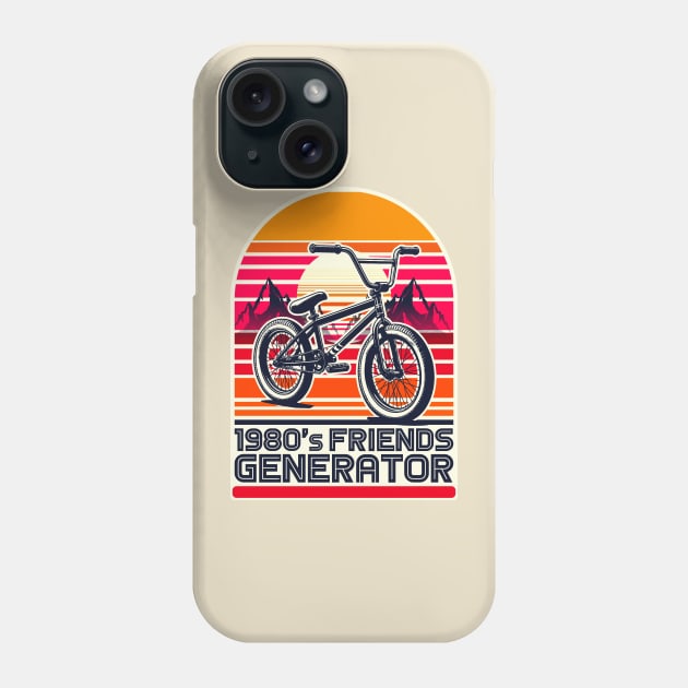 80s Friends Generator Phone Case by Worldengine