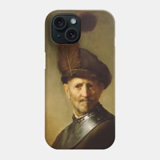 An Old Man in Military Costume by Rembrandt Phone Case