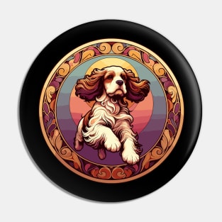 Art Nouveau Cocker Spaniel  - Spaniel Lovers Gift Pin