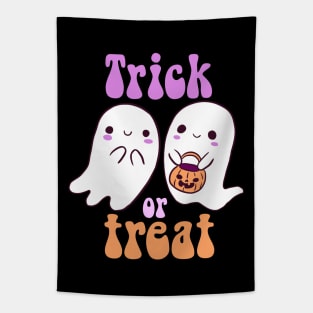 Trick or treat cute ghost couple Tapestry