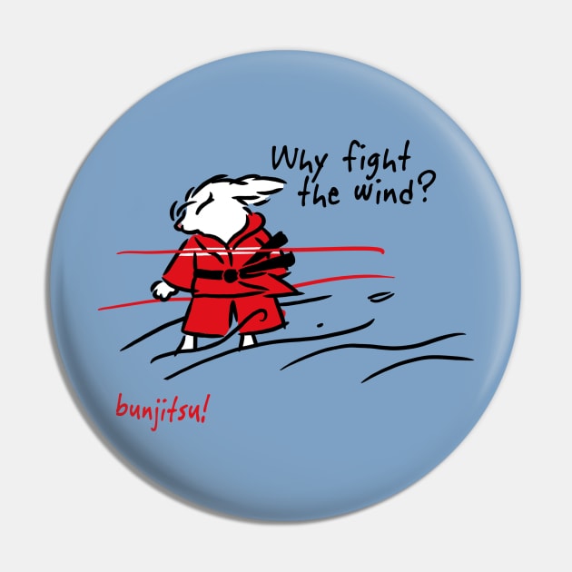 Why Fight the Wind? Pin by John Himmelman