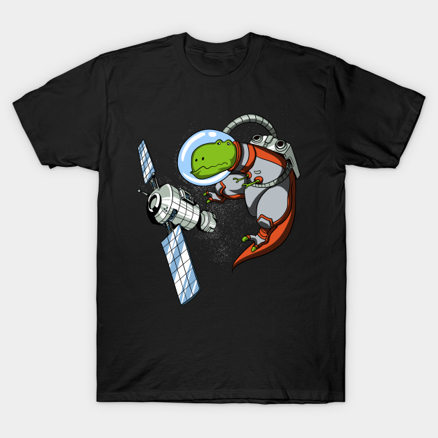 Discover T-Rex Dinosaur Space Astronaut - Space Dinosaur - T-Shirt