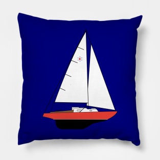 Pearson Ensign Sailboat Pillow