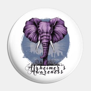 alzheimers warrior unbreakable Pin