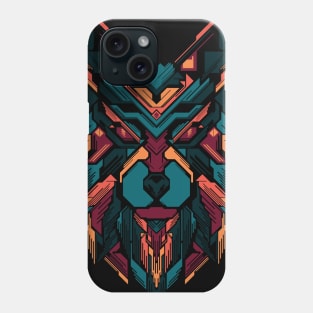 Wolf lines colorful Phone Case