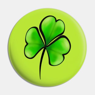 Lucky Clover Leaf Shamrock Pin