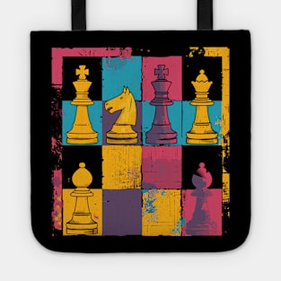 Retro Chess Player Chess tactician Vintage Chess Trainer Tote