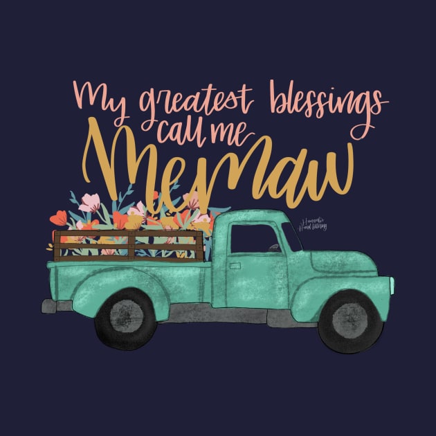 Memaw’s Blessings by Hannah’s Hand Lettering