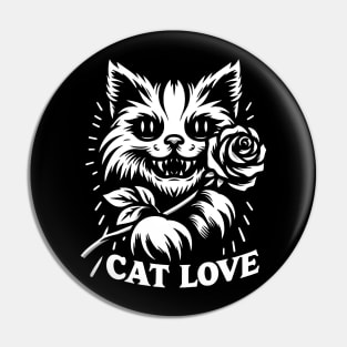 Cat love Pin