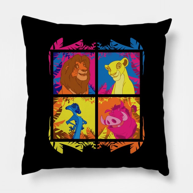 Pop Jungle Pillow by Angel_Rotten